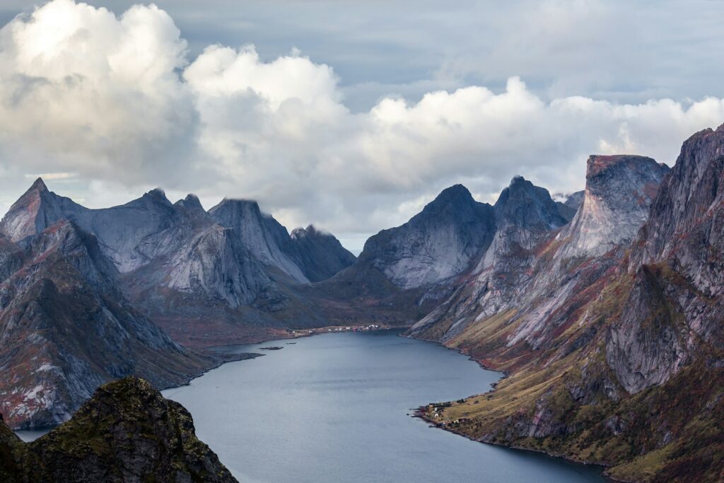 Norwegen, Wanderungen auf den Berg Reinebringen auf den Lofoten