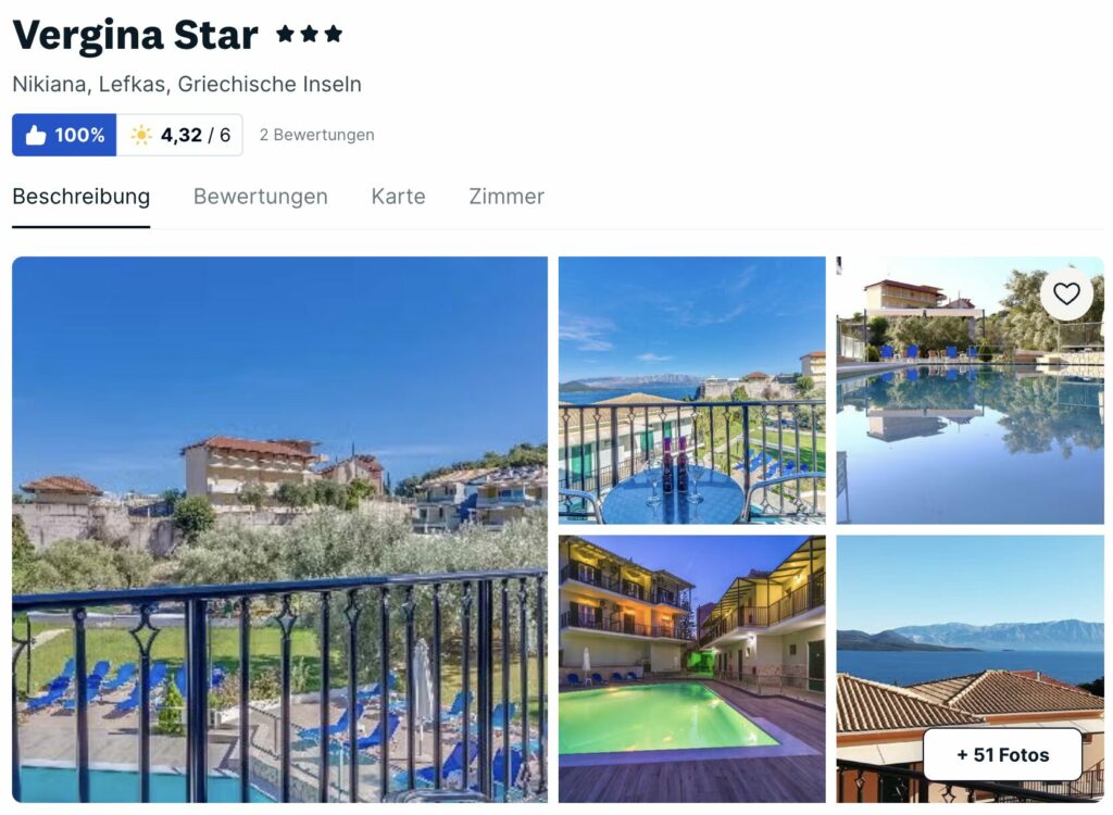 Lefkada Urlaub: 1 Woche mit Hotel und Flug ab ab 329€ p.P.