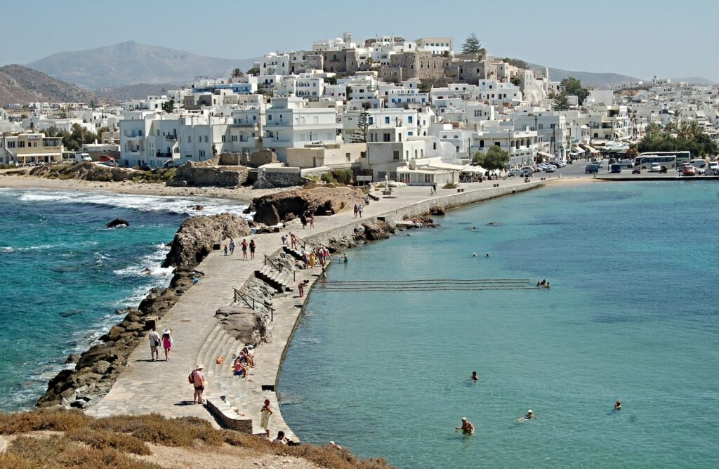 Griechenland, Blick auf Naxos-Stadt