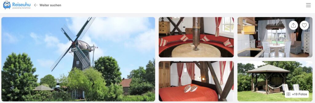 Übernachtung in einer Windmühle