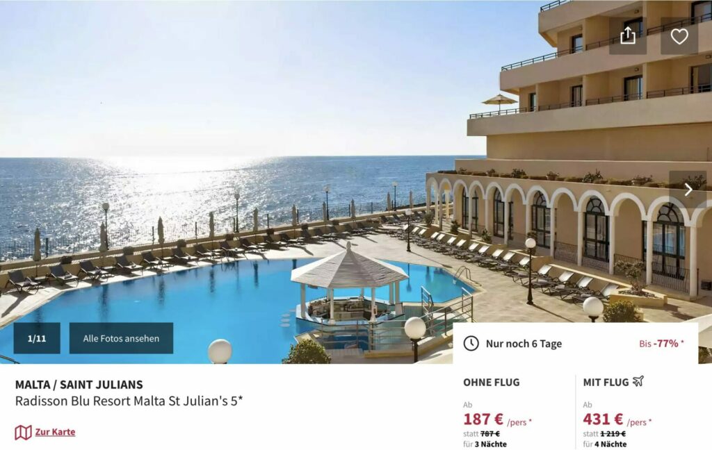 Luxusurlaub auf Malta