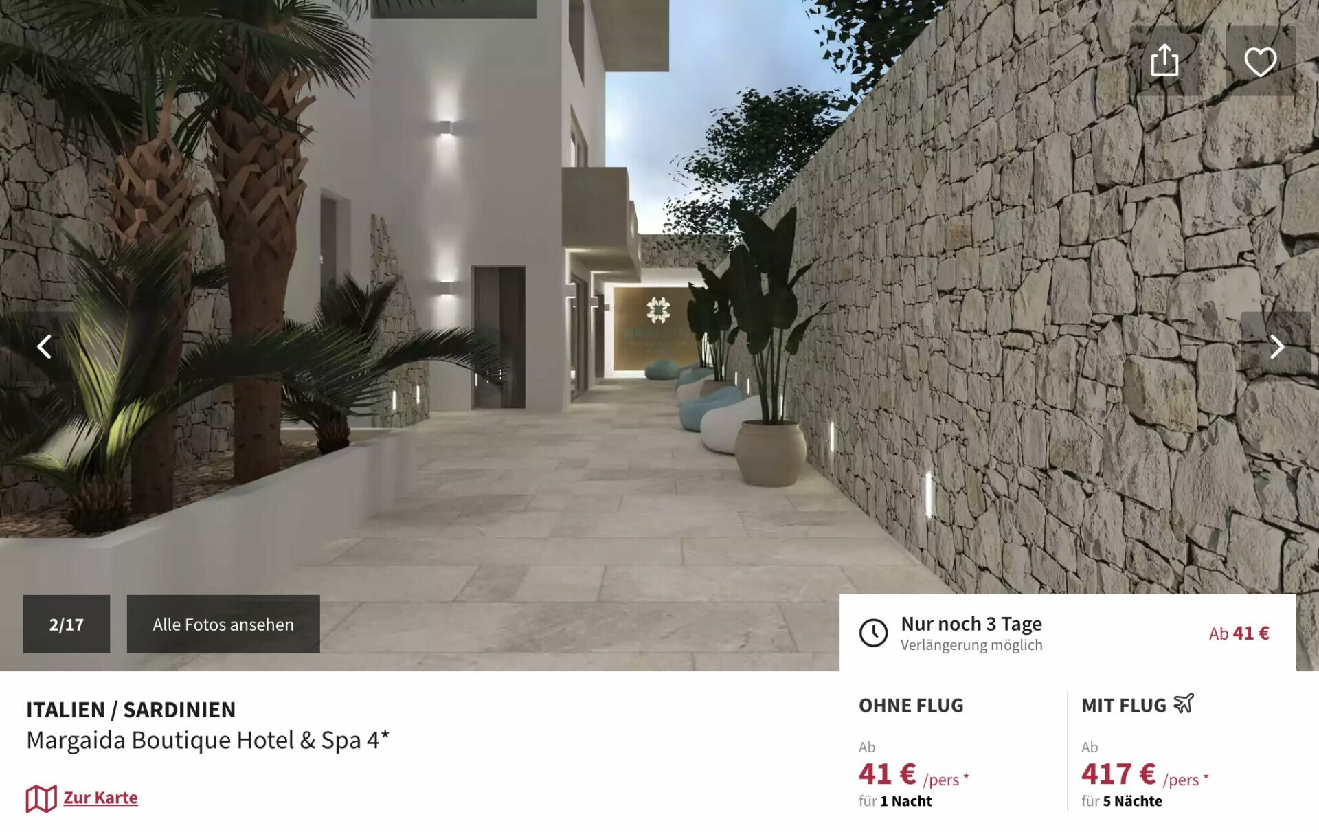  Sardinien Pauschalreise - 6 Tage im 4* Hotel mit Flug ab 417€ p.P. Bildidee 