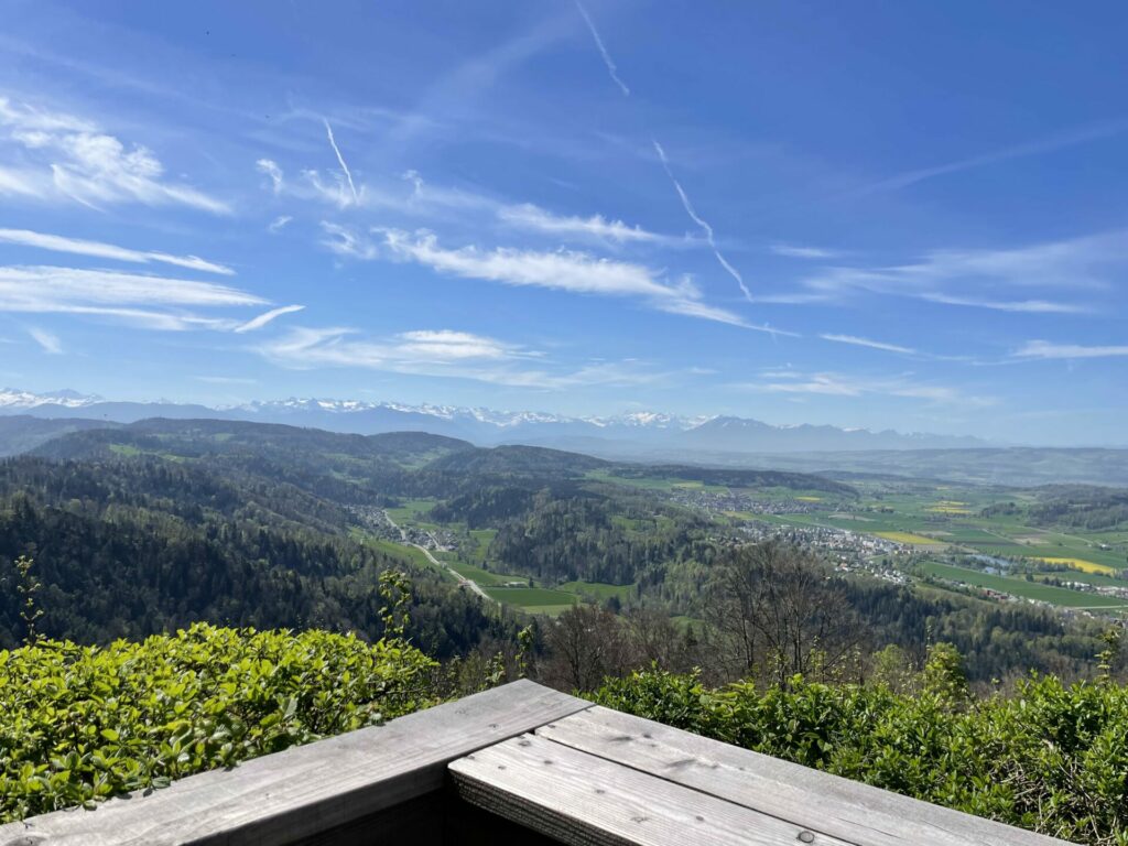 Aussicht vom Uetliberg (Hausberg von Zürich)