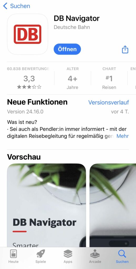 Deutsche Bahn App