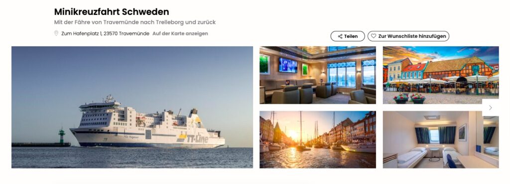 Mini Ostsee Kreuzfahrt: 3 Tage von Deutschland nach Schweden inkl. Abendessen & PKW Mitnahme ab 99€