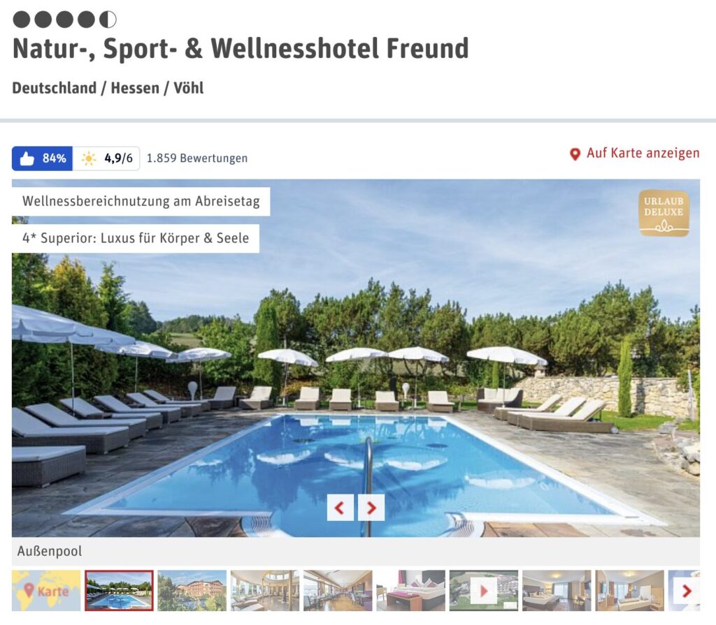 Wellness in Hessen – 3 Tage im top Hotel mit HP & Extras ab 180€