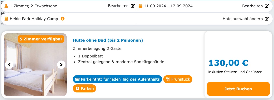 Was Kostet Eine übernachtung Im Heide Park Soltau www.reiseuhu.de