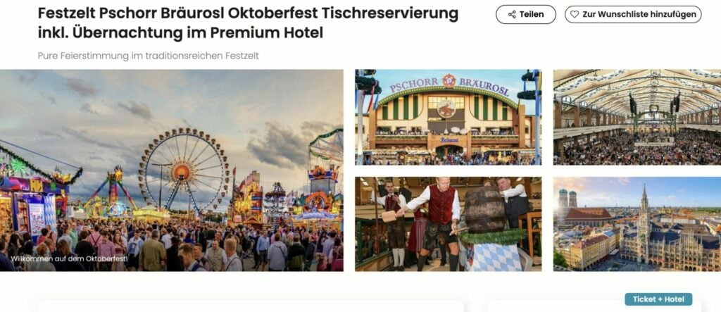 Oktoberfest in München – Übernachtung, Tischreservierung in der Festhalle & Extras ab 112€ p.P.