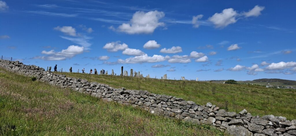 Schottland, Insel Lewis, Steinformationen Calanais Standing Stones