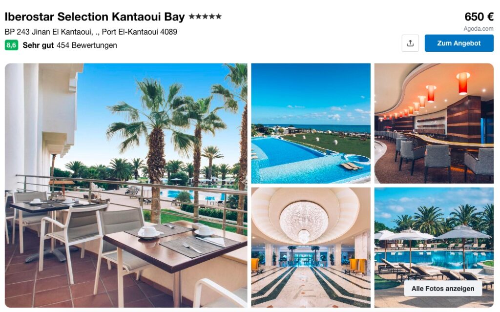 Urlaub in Tunesien – 5 Tage im 5* Hotel mit All Inclusive ab 337€ p.P.