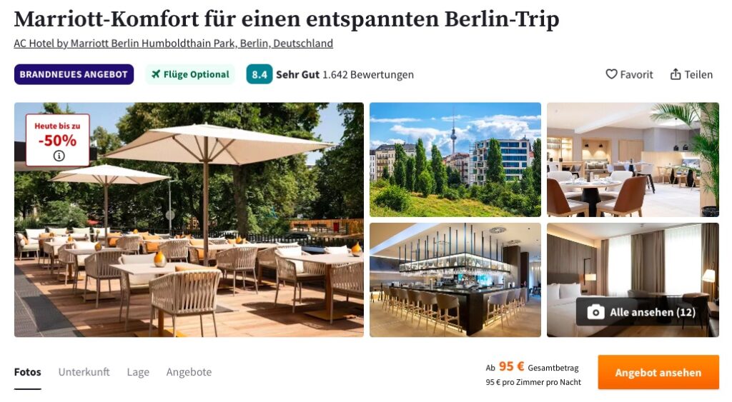 Berlin Hotelschnäppchen