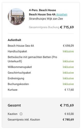 Urlaub im Strandhaus in Holland – 5 Tage direkt am Meer in Holland ab 174€ p.P.