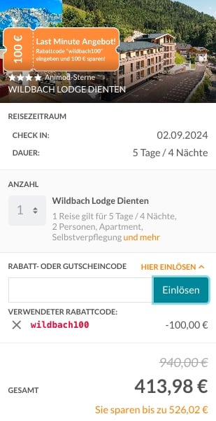 Urlaub in Österreich – 3 Tage im Chalet im neueröffneten Hotel inkl. Frühstück ab 175€ p.P.