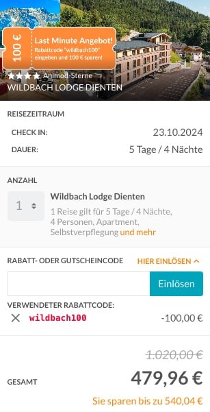 Urlaub in Österreich – 3 Tage im Chalet im neueröffneten Hotel inkl. Frühstück ab 175€ p.P.