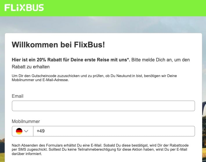 Flixbus Angebot