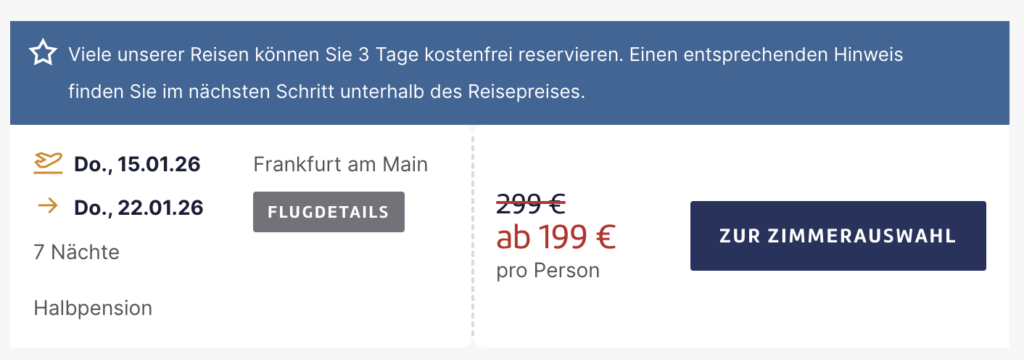 Schnäppchen Rundreise