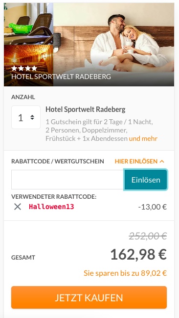 Animod Hotelgutschein