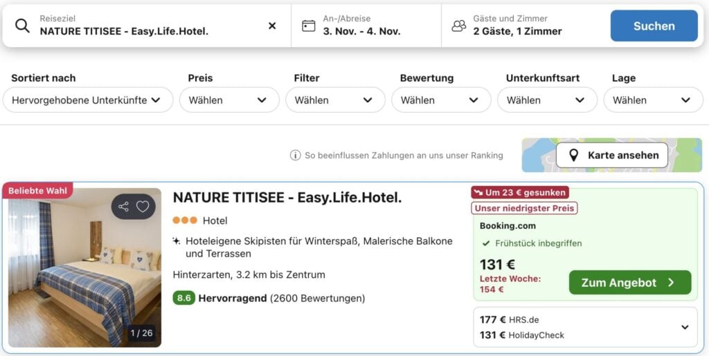 Auszeit im Schwarzwald: 3 Tage im DZ + Balkon mit Seeblick, Frühstück & Extras ab 79€ p.P.