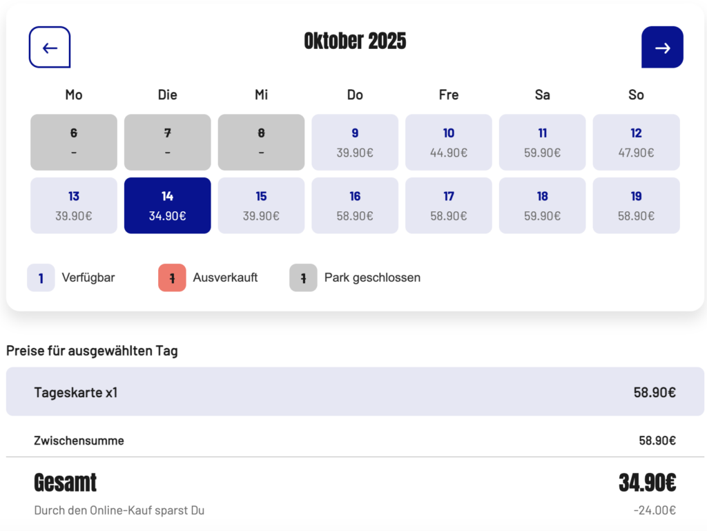 Halloween im Movie Park: Hotel + Tagesticket ab 64€ p.P. / Tickets für das Horror Festival ab 35€