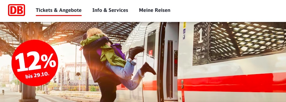 Sparpreis Aktion: Bahntickets für kürzere, innerdeutsche Strecken ab 10,39€