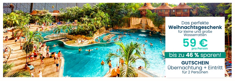 Tropical Islands im Zelt: 2 Tage mit Frühstück ab 59€ p.P.