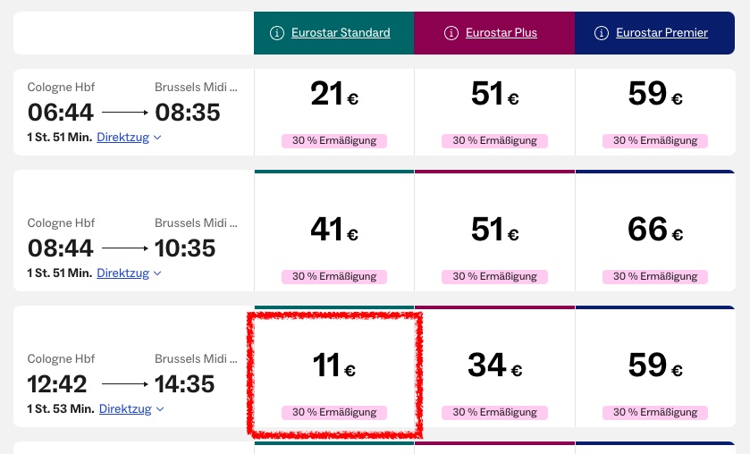 Bahn Spezial: und Eurostar Tickets