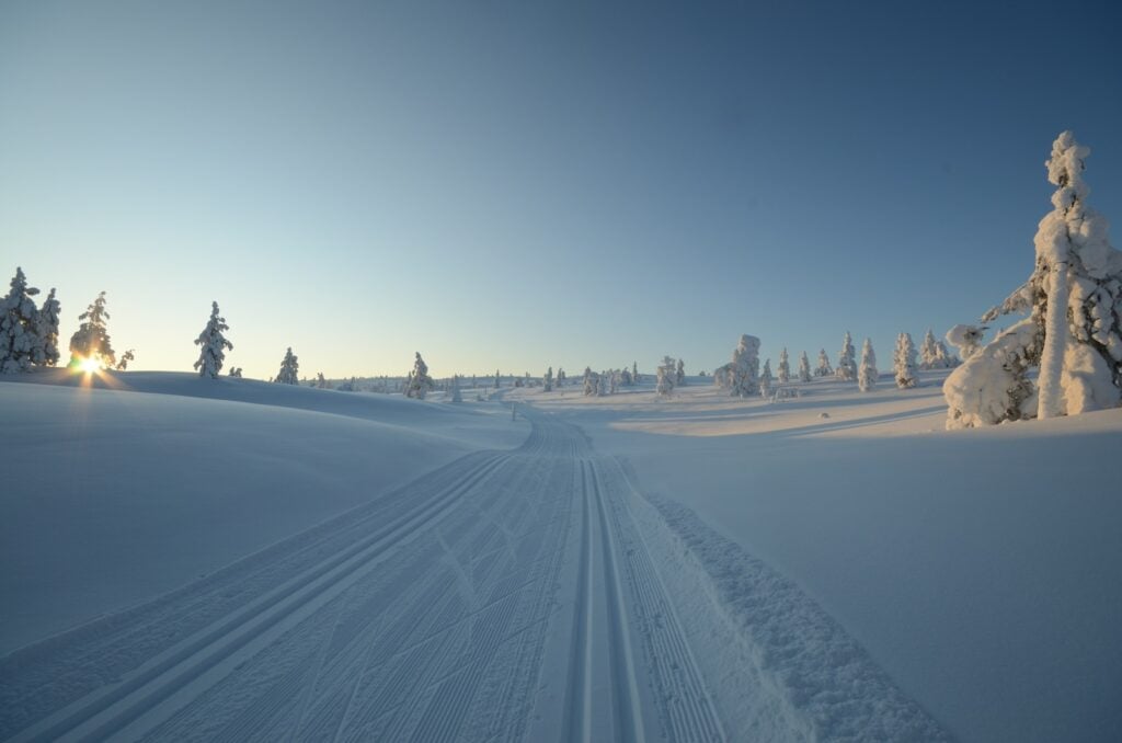 Finnland, Langlaufen in der Gemeinde Äkäslompolo