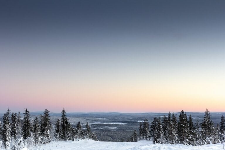 Finnland, Lappland, Ausblick in Levi