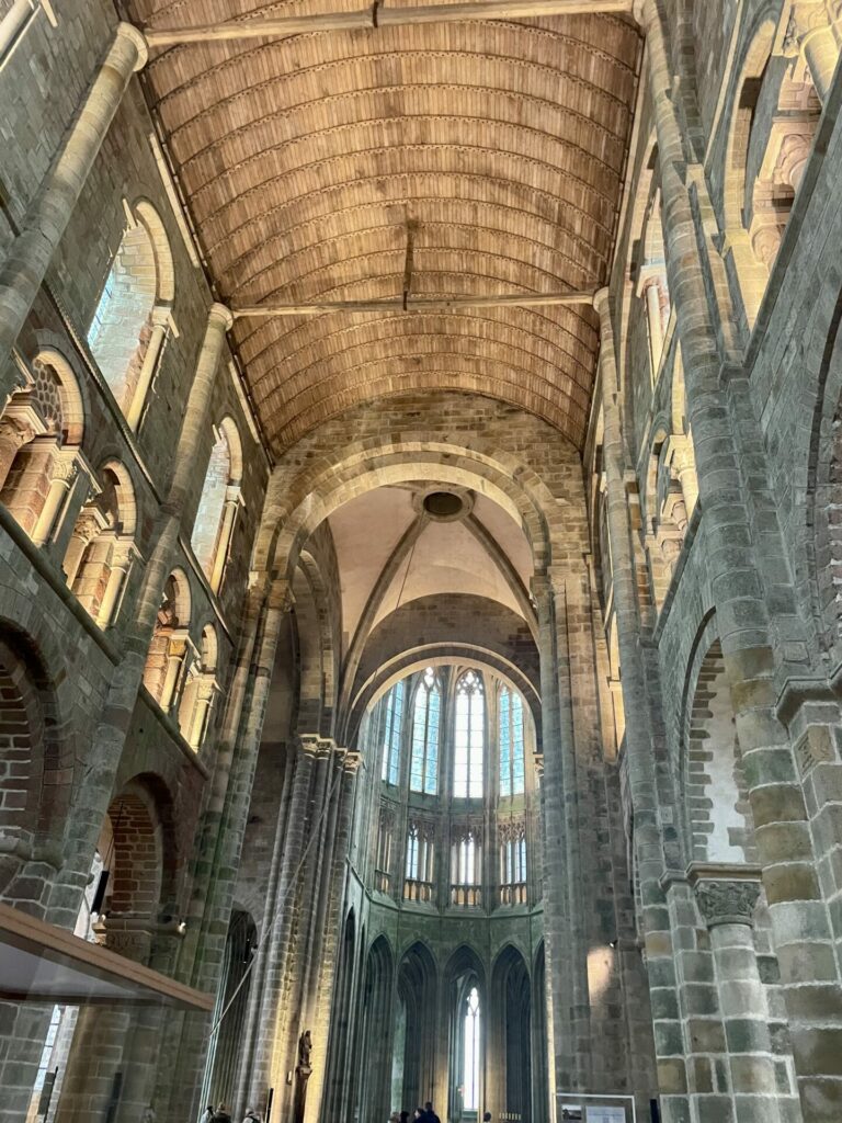 Le Mont Saint Michel Abbaye Innen Frankreich Reiseuhu