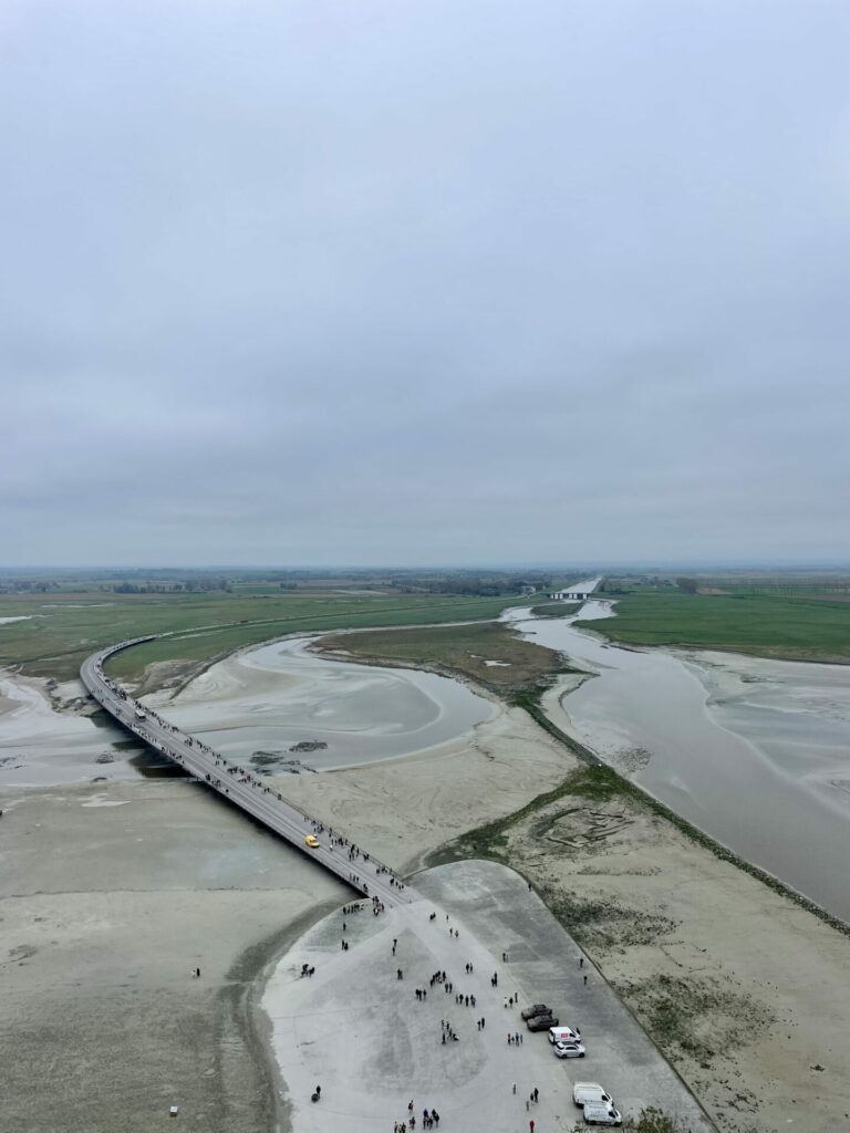 Le Mont Saint Michel Ausblick Frankreich Reiseuhu