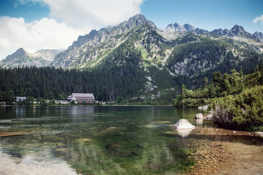 Slowakei, Hohe Tatra, Gebirgssee Popradské pleso