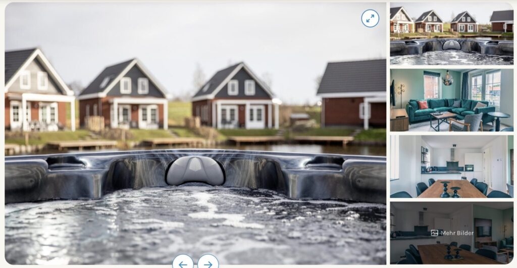 Wasservilla in Holland: 4 Tage mit Whirlpool ab 94€ p.P.