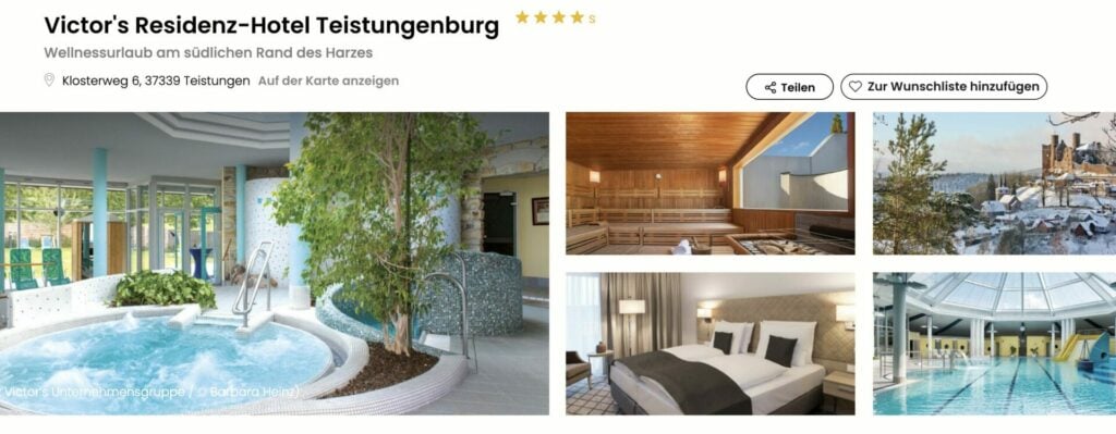 Auszeit in Thüringen: 4* Hotel inkl Halbpension + Wellness ab 69€ p.P. (DZ)