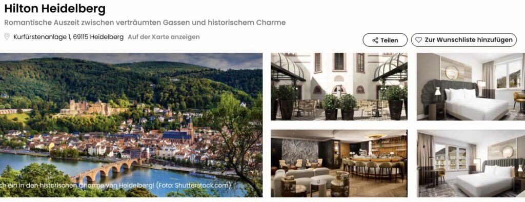 Kurzurlaub in Baden Württemberg – 3 Tage Heidelberg mit zentralem Hilton Hotel & Extras ab 109€ p.P.