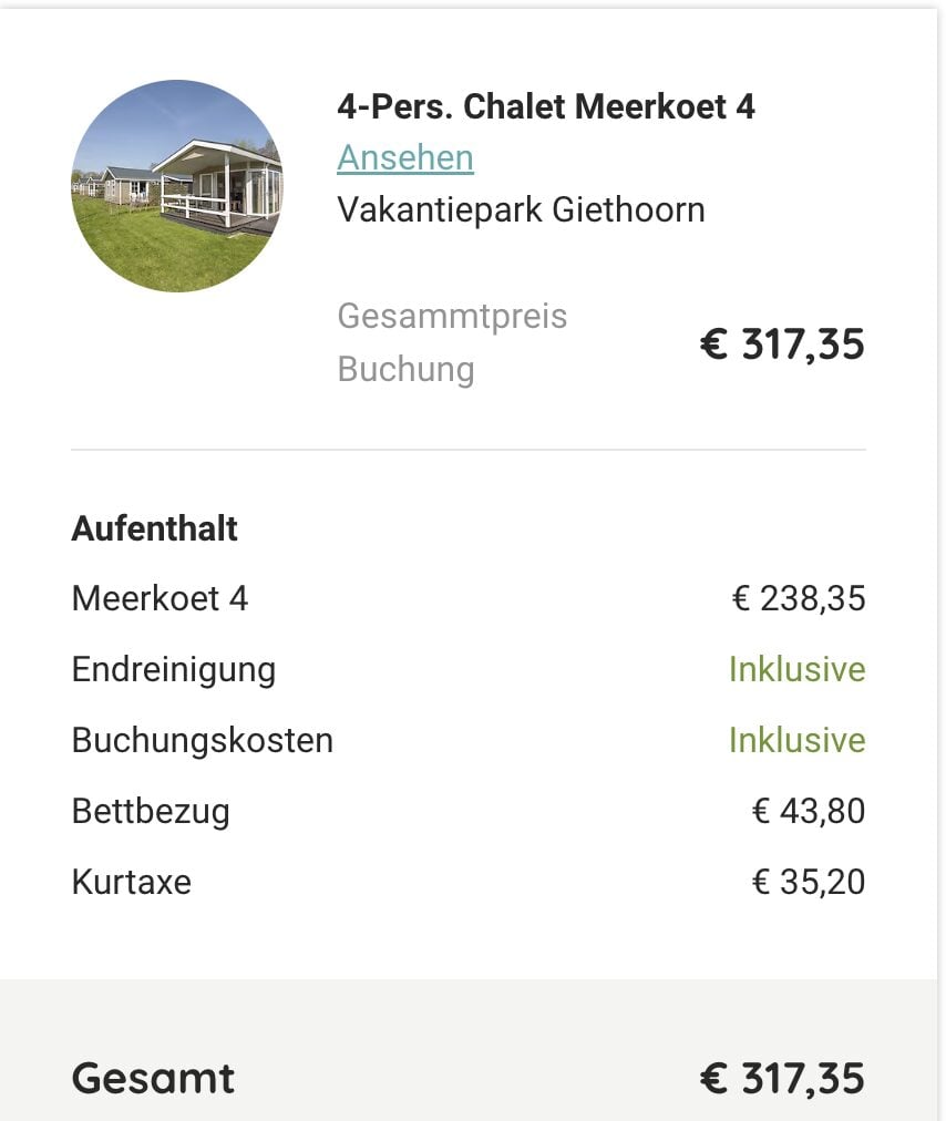 Kurzurlaub in Giethoorn: 5 Tage im Chalet für 4 Personen ab 76€ p.P.