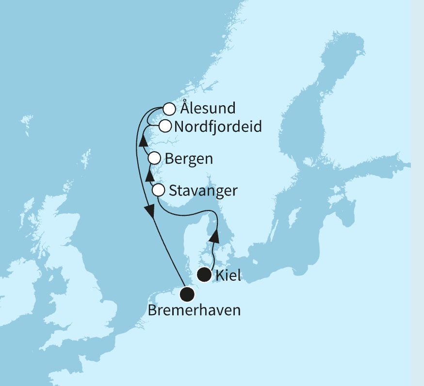 Nordeuropa Kreuzfahrt: 7 Tage, verschiedene Metropolen ab/bis Hamburg: 629€ p.P.