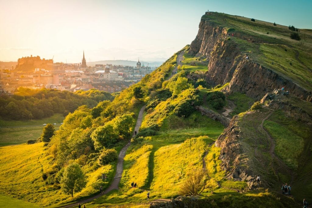 Schottland, Edinburgh, Wanderung zum Arthur's Seat