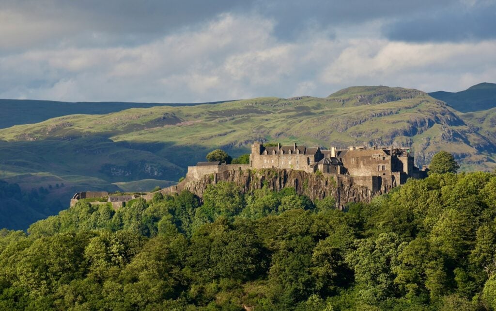 Schottland, Blick auf das Schloss Stirling Castle