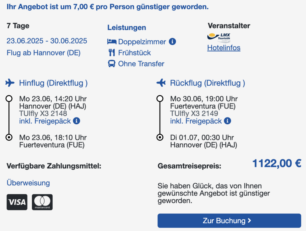 Urlaub auf Fuerteventura – 1 Woche im top Hotel mit Frühstück, Flügen & Transfer ab 559€ p.P.