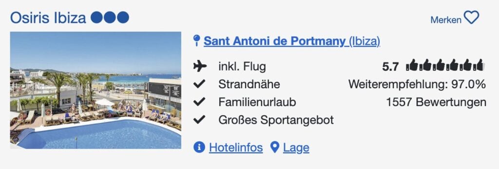 Ibiza Schnäppchen: 10 Tage im top Hotel inkl. Frühstück & Flug ab 499€ p.P.