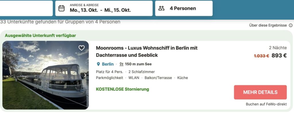 Berlin Kurztrip: 3 Tage im sehr zentralen 4* Apartment ab 119€ p.P. (DZ)