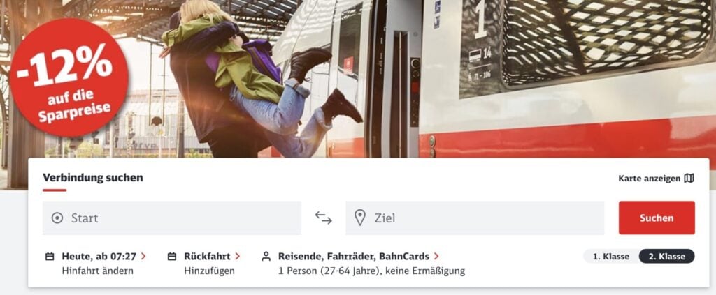 Deutsche Bahn Tickets: 10% auf den Flexpreis