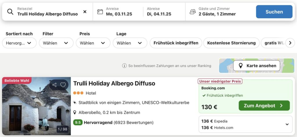 Urlaub in Apulien: Übernachtung in einem typischen Trulli ab 53€ p.P.