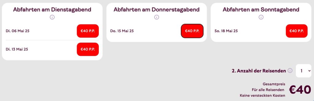 Bahntickets: Privatabteil im Nachtzug (z.B. nach Amsterdam, Den Haag, Brüssel) ab 32€ p.P.