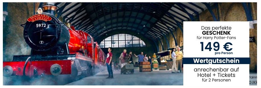 Harry Potter™ Tour in London: Übernachtung plus Studio Tour ab 149€ p.P. (bei 2 Leuten)