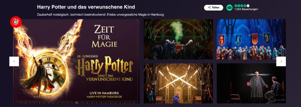 Harry Potter und das verwunschene Kind: Hotel + Ticket ab 99€ p.P. // als Gutschein für 99€ p.P.