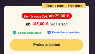 Harry Potter und das verwunschene Kind: Hotel + Ticket ab 99€ p.P. // als Gutschein für 99€ p.P.