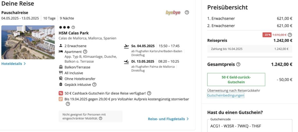 Mallorca All Inclusive: 1 Woche im 3* Hotel inkl. Flug ab 499€ p.P.