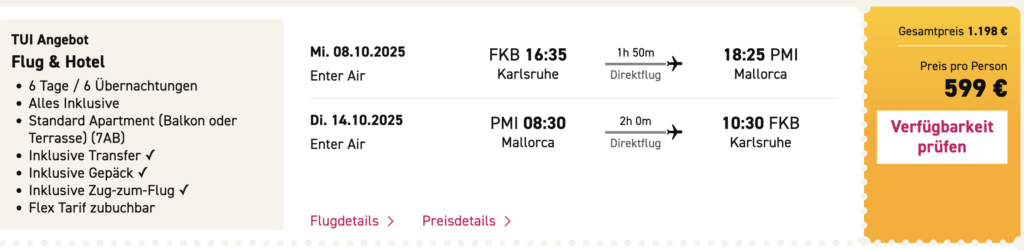 Mallorca All Inclusive: 10 Tage im 3* Hotel inkl. Flug ab 596€ p.P.