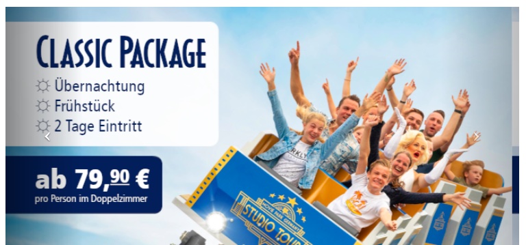 Movie Park Bottrop: Hotel und 2 Tage Eintritt ab 80€ p.P. (bei 2 Leuten)